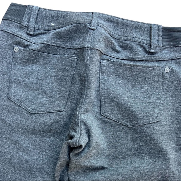 Simply Vera Wang Gray Stretch Legging Pants S Mid Rise Back Pockets Zip Button - Picture 4 of 7
